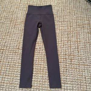 Elation rib tight womans Athleta pants ribbed purple grey color xxs woman